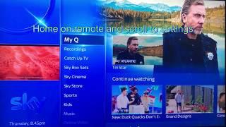 How to update sky q software / firmware