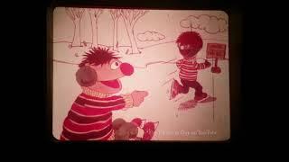 Sesame Street - Ernie Learns To Skate - Filmstrip - 1976 - Bert - Bad Barney - Bullying