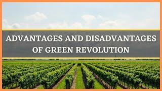 GREEN REVOLUTION:ADVANTAGES AND DISADVANTAGES OF GREEN REVOLUTION | BENEFITS OF GREEN REVOLUTION