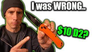 The Controversial $10 D2 Knife They Shouldn’t Have Made