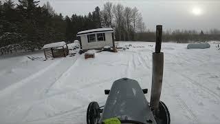 Ford 9n Plowing snow