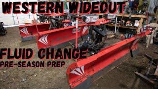 Western Ultramount Wide-Out Snowplow Hydraulic Fluid Change Pre-Season Prep