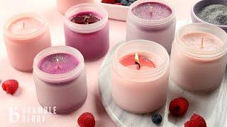 DIY Berry Candles With Soy Wax - Candle Making Tutorial For Beginners | BrambleBerry.com