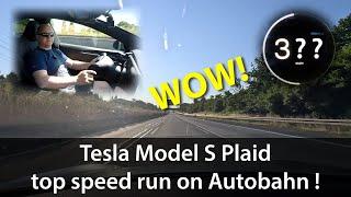 Tesla Model S Plaid - top speed ACHIEVED!