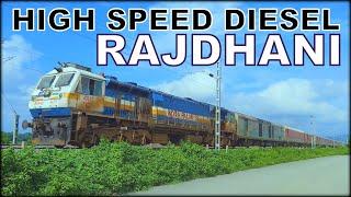 DIESEL RAJDHANI: 12423 Dibrugarh - New Delhi Rajdhani Express || New Guwahati (NGC) WDP4D EMD || NFR