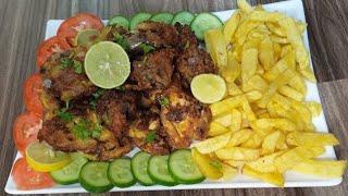 Easy Chicken Roast Recipe by Tasty Food with Saba|How to make Chicken Roast|Chicken Fry| چکن روسٹ