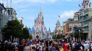 Magic Kingdom Spring Break 2024 Crowds & Wait Times in 4K | Walt Disney World Florida March 2024