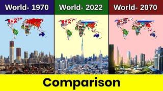 World 1970 vs world 2022 vs world 2070 | World 1970 vs 2022 vs 2050 | World comparison | Data Duck