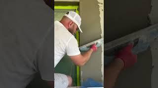 Монтирую перф.угол & монтаж откоса & штукатурка откоса & правильная отделка откоса фасадного