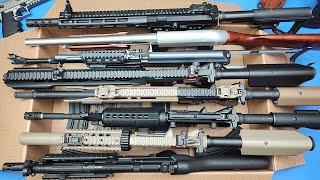 Box of Toys /Reloading Airsoft Military Rifles & Gun Airsoft Weapons - Assault Rifles and Guns !