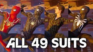 ALL 49 Spider-Man Suits & Costumes (Every Suit + No Way Home All DLC Suit) Spider-Man PS5 Remastered