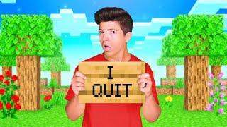 Preston is DONE and QUITTING Minecraft