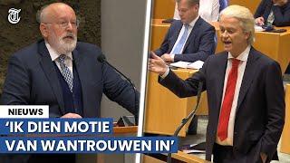 Keiharde clash tussen Wilders en Timmermans: ‘U kunt gillen wat u wil’