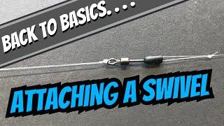 Match Fishing Basics - How To Attach A Swivel Correctly - Using A Palomar Knot