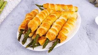 Bacon Asparagus Pastry Twists: an EASY and DELICIOUS APPETIZER 