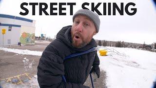 We Tried STREET SKIING!