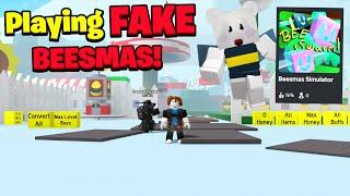 Playing FAKE Beesmas Games Cause Onett Died Again.. (Bee Swarm Simulator)