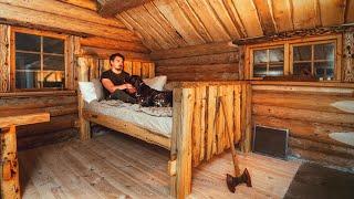 I FINALLY Built A Massive Bed In The Log Cabin