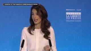 Amal Clooney, Day 2 Plenary, Global Conference for Media Freedom