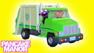 RECYCLING TRUCK SONG for Kids  | Garbage Trucks for Children | Pancake Manor