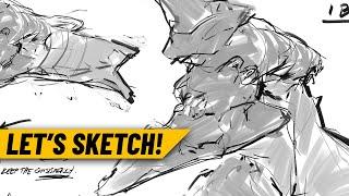 Sketch with JUST ONE BRUSH | Building the ART HABIT【Sketch with me】Art Session