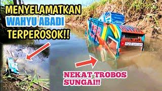 Truk Kaper mutermuter Menolong Truk Wahyu Abadi Yang Terperosok Ke Sungai ‼️Cerita Truk Miniatur