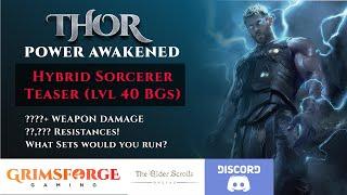 ESO Hybrid Sorc "THOR" Teaser (lvl 40 BG)