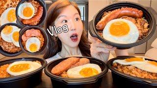 Eng) One meal a dayㅣKorean Spicy Fried Rice Mukbang Real Eating Show