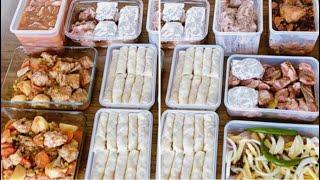 8 Freezer Meals Prep napakadaling gawin para sa isang linggong ulam #mealprep