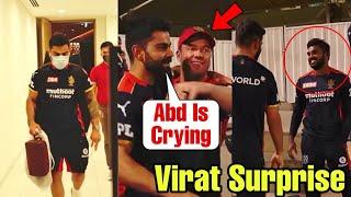 Virat Kohli Surprise Rcb team and Abd is emotional after meeting in long time