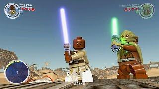 LEGO Star Wars The Force Awakens - Jedi Character DLC Pack - All Characters Gameplay