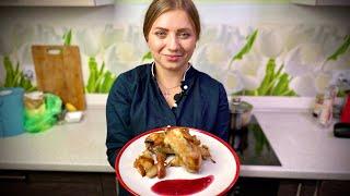 Печеные перепелки!) Ягодный соус)