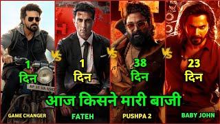 Game Changer Box Office Collection, Fateh 1st Day Collection, Baby John, Pushpa 2 Movie Collection