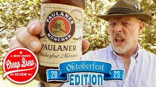 Paulaner Oktoberfest Marzen 2023 German Beer Review Revisit by A Beer Snob's Cheap Brew Review