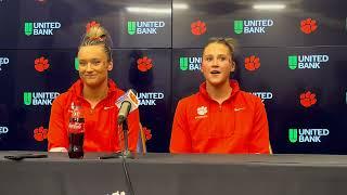 Molly Arnold and Lauren Rutherford After NC State Meet