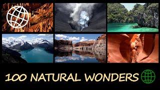 100 Natural Wonders of the World  [Amazing Places 4K]