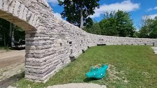 I went to visit the Dry Stone Amphitheatre in Saugeen , Canada!