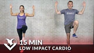 15 Minute Low Impact Cardio Workout for Beginners - Quiet 15 Min Standing Workout with No Jumping