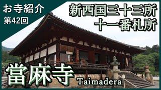 【お寺紹介42】當麻寺・奈良 －新西国三十三所11番札所－ 12分でお寺を案内します。