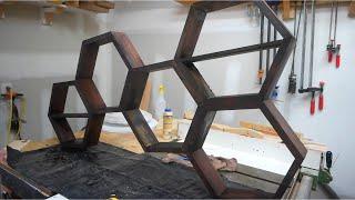 Home DIY: Hexagon Floating Shelf Tutorial