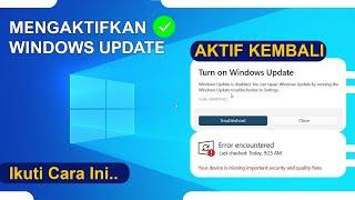 Tips Mengaktifkan Windows Update Yang Dimatikan Pada Windows 10