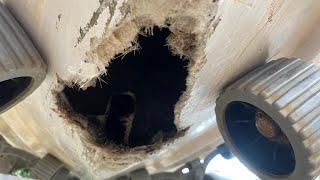 I put a hole in my boat - Fibreglass Repair