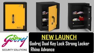 Godrej Dual Key Lock Strong Locker - Godrej Rhino Advance - Extra Space with High Secure Safe Locker