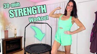 30-Min Stretch & Strength Rebounder Workout | At-Home Resistance Training for Everybody