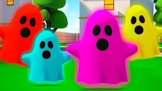 Cuatro Fantasmas De Colores | Dibujos animados para niños | Dolly y Amigos