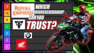 The Most Reliable (And Unreliable) Motorcycle Brands In 2025 | Tier List