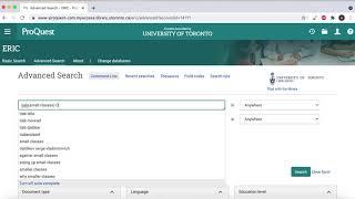 ERIC on ProQuest 3 - Textwords, Truncation, and Fields