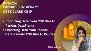 Import and Export Data Between CSV and Pandas DataFrame | Detailed Tutorial