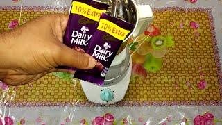 Simple & easy way to make chocolate shake at home with Cadbury dairy milk
