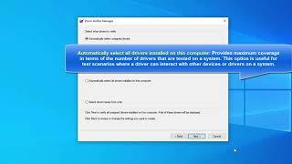 How to Use Driver Verifier Manager to Troubleshoot Driver Issues